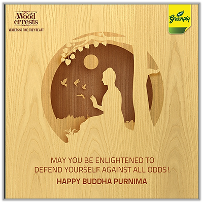 Greenply - Buddha Purnima Post - Social Media Post by TechShu